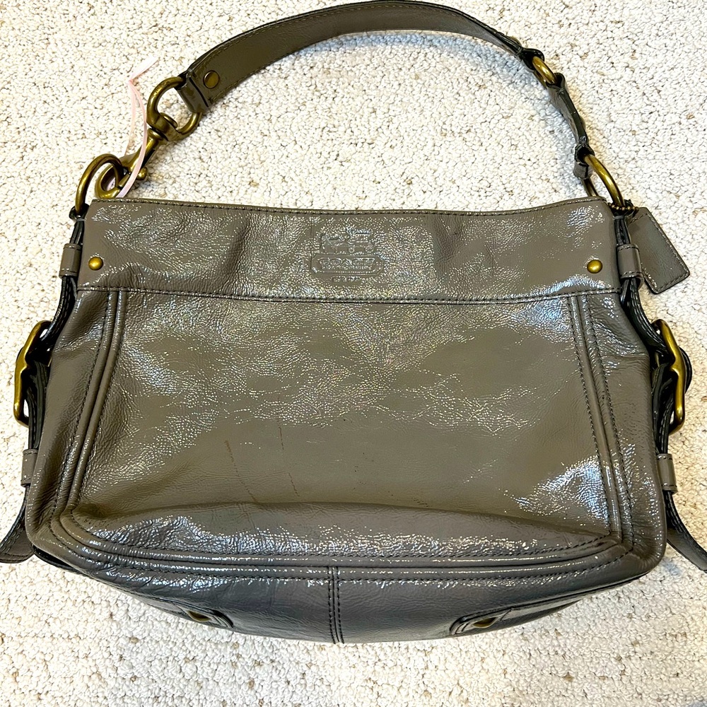 Coach patent leather handbag